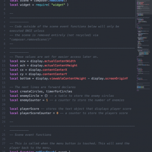 Corona SDK Templates